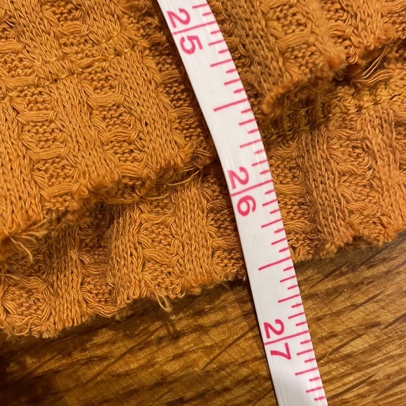 Free People Canyon Moon Waffle Mustard Oversized Surplice Back Top S/M/L/XL NWT - Picture 16 of 16